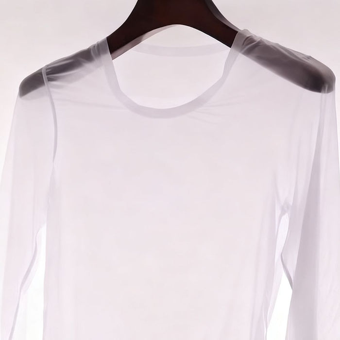 Men’s Ultra-Thin Thermal Undershirt –  AirSkin™, Flexible Base Layer - JEWYEE AY 870