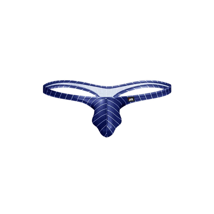 JEWYEE AY 729 - 5-Pack Men’s Satin Ice Silk Striple Thongs - Cooling, Breathable with Extended Contour Pouch