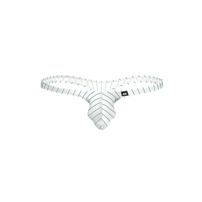 JEWYEE AY 729 - 5-Pack Men’s Satin Ice Silk Striple Thongs - Cooling, Breathable with Extended Contour Pouch