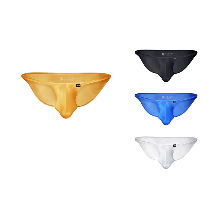 JEWYEE AY 792 - 4-Pack Men’s Ice Silk Thongs - Ultra-Thin, Cooling, Breathable with Extended Contour Pouch