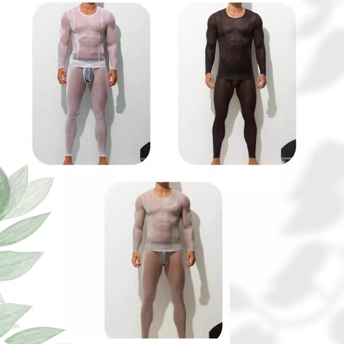 Men’s Ultra-Thin Thermal Undershirt –  AirSkin™, Flexible Base Layer - JEWYEE AY 870