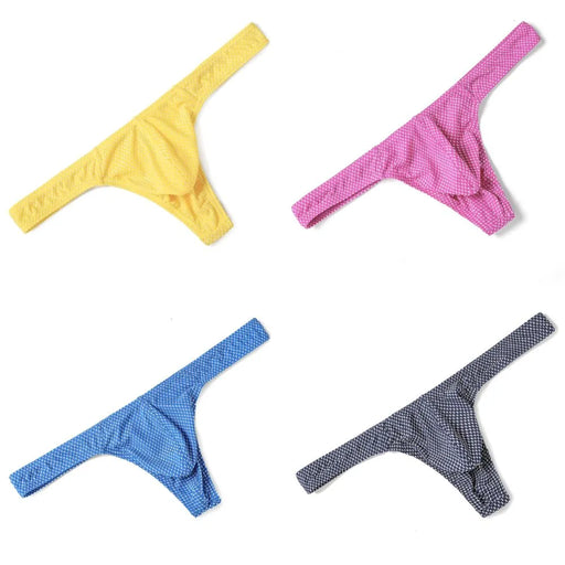 Agdoizry 5 Pack Men's Thongs G String Ice Silk Low-Rise Panties 5 Colors  (Multicolor X5, XL) : : Clothing, Shoes & Accessories