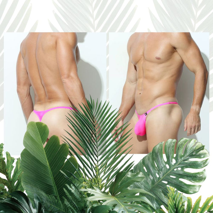 JEWYEE AY 786 - 4-Pack Men’s Satin Ice Silk Thongs - Ultra-Thin, Cooling, Breathable with Extended Contour Pouch