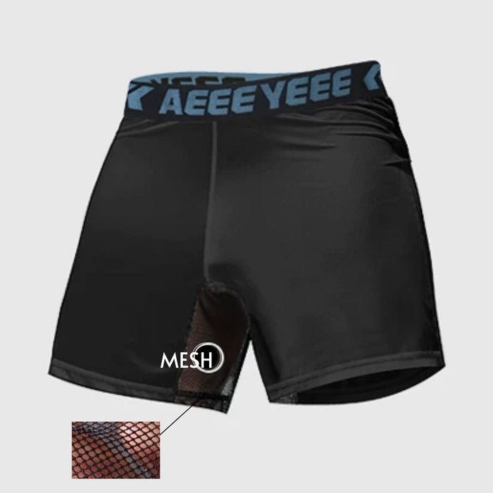 JEWYEE AY 764 -Men's Satin Relaxed-Fit Boxer with Breathable Mesh Panel