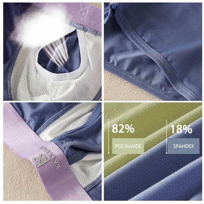 4-Pack Men's Dual Pouch Mesh Ice Silk Trunks with Fly - JEWYEE 034PJ