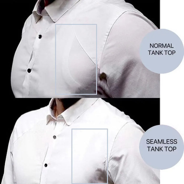 Grey undershirt with white dress shirt 2025