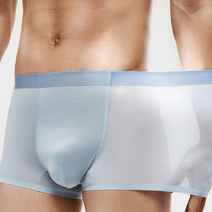 Men's Ultra Thin Ice Silk Underpants  (4-Pack) -JEWYEE 5335