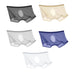 3D seamless pouch, Super thin ice silk fabric. See-Through. Silk feeling. Featherlight. 4-Way stretch. Moisture wicking. Fast Dry. 3D seamless pouch for your member.