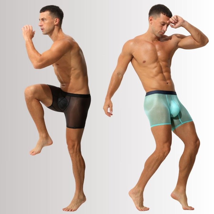 Men's Ultra Thin Ice Silk Underpants  (4-Pack) -JEWYEE AY 829