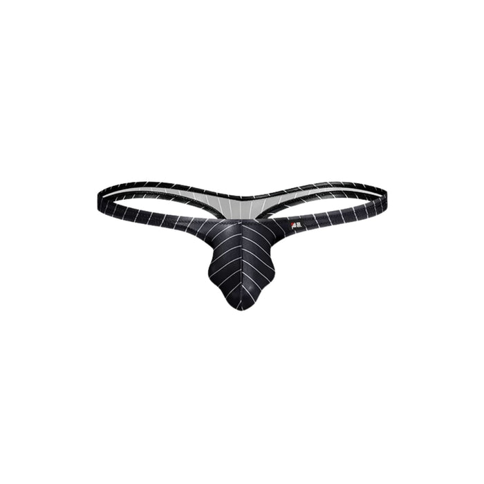 JEWYEE AY 729 - 5-Pack Men’s Satin Ice Silk Striple Thongs - Cooling, Breathable with Extended Contour Pouch