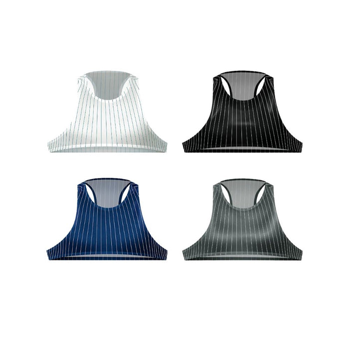 JEWYEE AY 794 - Men's Satin Ice Silk Cropped Tank Tops | Athletic Fit Tanks