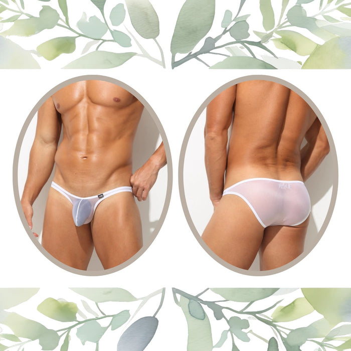 4-Pack Men's Ultra Thin Ice Silk See-through Briefs - JEWYEE AY 751