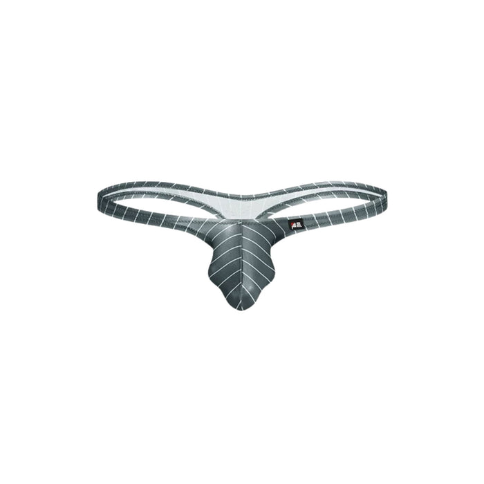 JEWYEE AY 729 - 5-Pack Men’s Satin Ice Silk Striple Thongs - Cooling, Breathable with Extended Contour Pouch