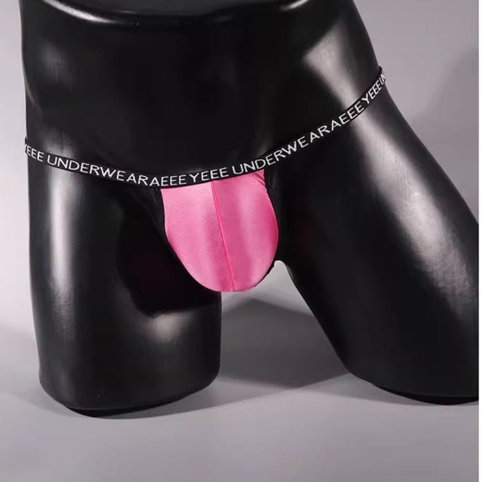 4-pack Men’s Ultra-Thin Satin-Finish Ice Silk Thongs  – JEWYEE AY 719