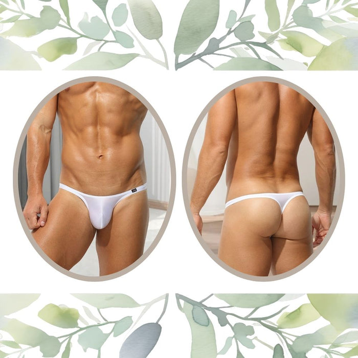 4-Pack Men’s Low-Rise  Silky Satin Ice Silk Thongs – JEWYEE AY 747
