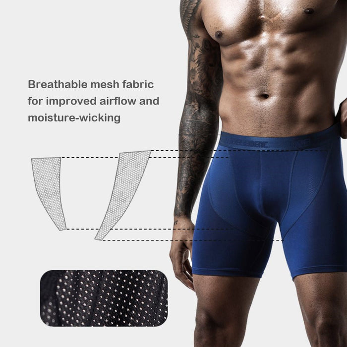 Men's Modal Boxer Briefs Up to Size 2XL  (3-Pack) -JEWYEE KM 189