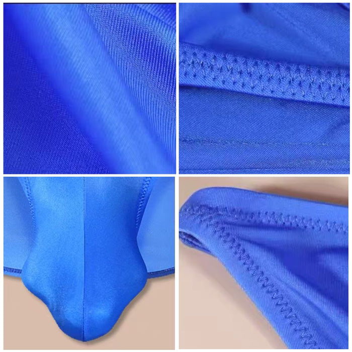 JEWYEE AY 792 - 4-Pack Men’s Ice Silk Thongs - Ultra-Thin, Cooling, Breathable with Extended Contour Pouch