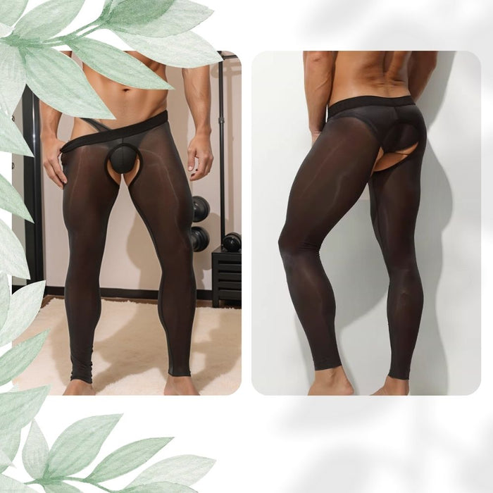 AirSkin™ Men’s Open-Front Design Ultra-Thin Thermal Leggings —JEWYEE AY 874