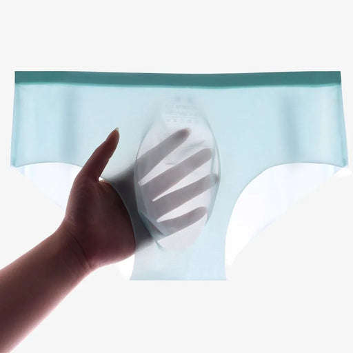 3D Seamless Pouch - Men's Ultra Thin Ice Silk Seamless Briefs Up To Size  XXL (5-Pack) JEWYEE 1933 —