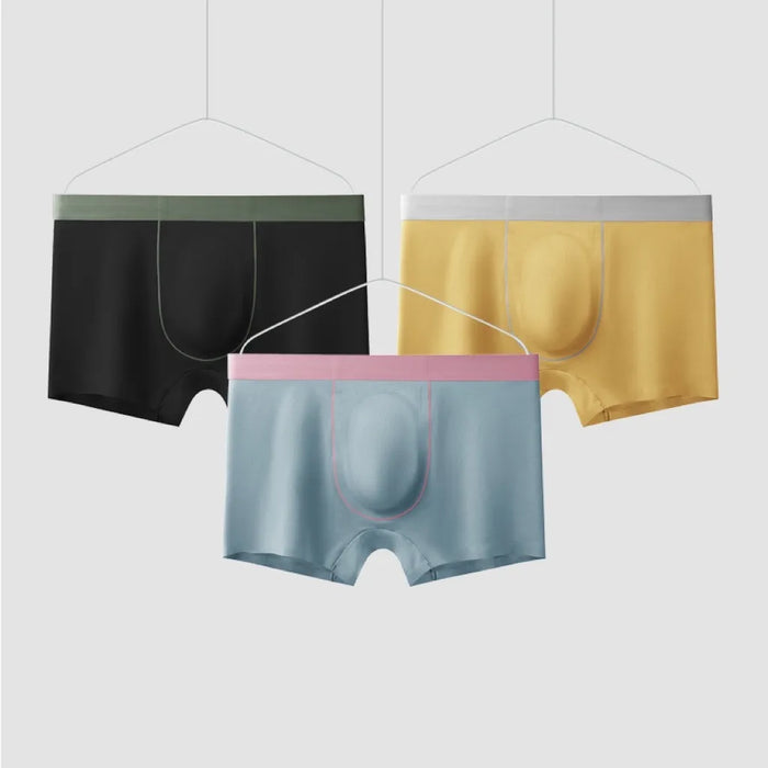 JEWYEE mens underwear. The Lenzing modal fiber is comfortable, super soft, lightweight, breathable, durable, and feels like luxurious silk.  3D seamless pouch,