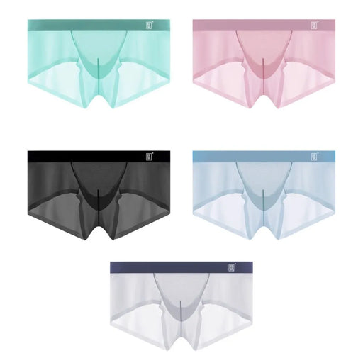JEWYEE MENS UNDERWEAR. Ultra thin ice silk. Low-Mid rise. Ultra thin ice silk. Seamless. Silk feeling. Featherlight. 4-Way stretch. Moisture wicking. Fast Dry. The mesh Combined fabric provides exceptional airflow and ventilation.