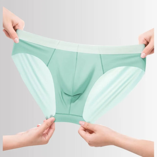 JEWYEE MENS UNDERWEAR. MENS BRIEFS. Silk feeling.  Ultra thin ice silk.  Featherlight. 4-Way stretch. Moisture wicking. Fast Dry.