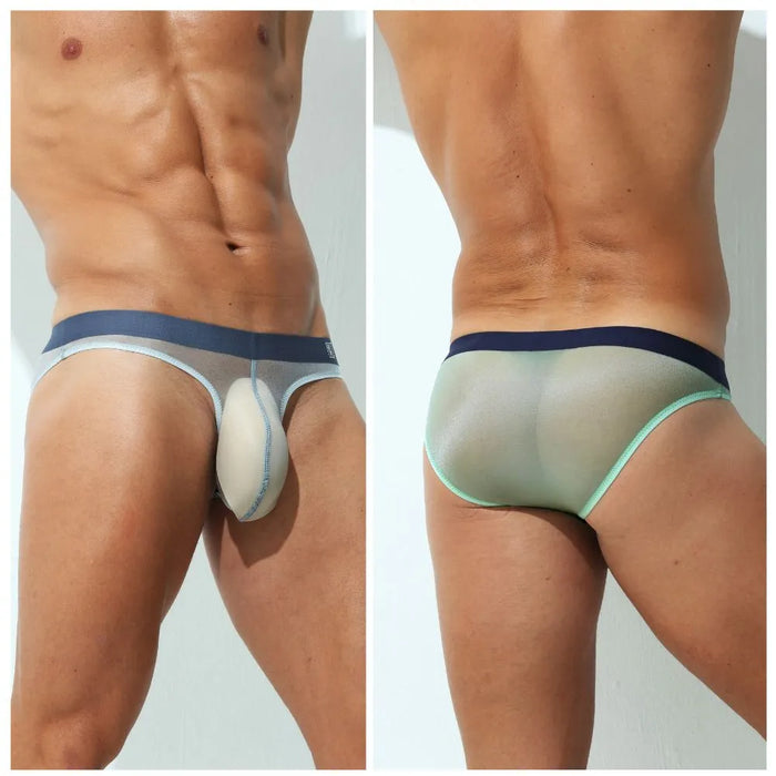 JEWYEE MEN'S UNDERWEAR. Ultra thin ice silk. Transparent as stockings. No more discomfort against your private area. Feels as good as nothing.