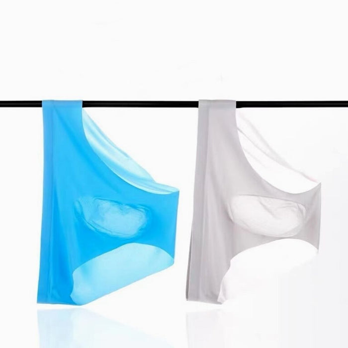 3D Seamless Pouch - Men's Ultra Thin Ice Silk Briefs (5-Pack) JEWYEE 8038/B324