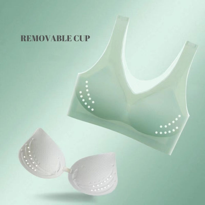  2pcs Ultra Thin Ice Silk Bra,Seamless Ice Silk Lifting Bra,Plus  Size mesh Breathable Cups, Vest Style Push up Slim fit Bra (1,M) :  Clothing, Shoes & Jewelry