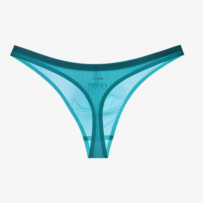 Men's Ultra Thin Silk Thongs (5 Pack) - JEWYEE 022DK