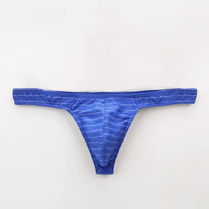 Striped Thongs for Men (4-Pack) JEWYEE C901