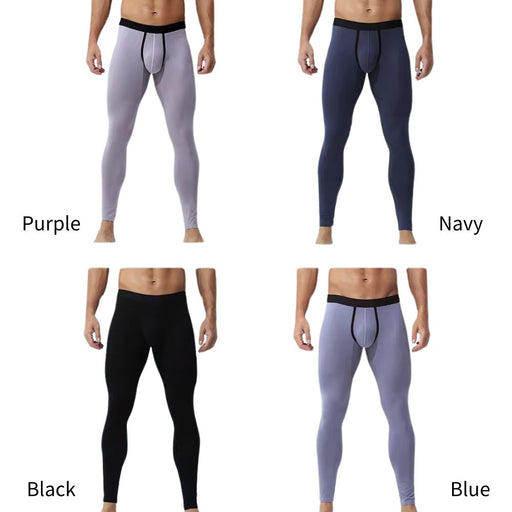 JEWYEE MENS LONG JOHN. Ultra thin modal thermal leggings is  feels fantastic next to skin and has plenty of stretch for greater comfort while working out.