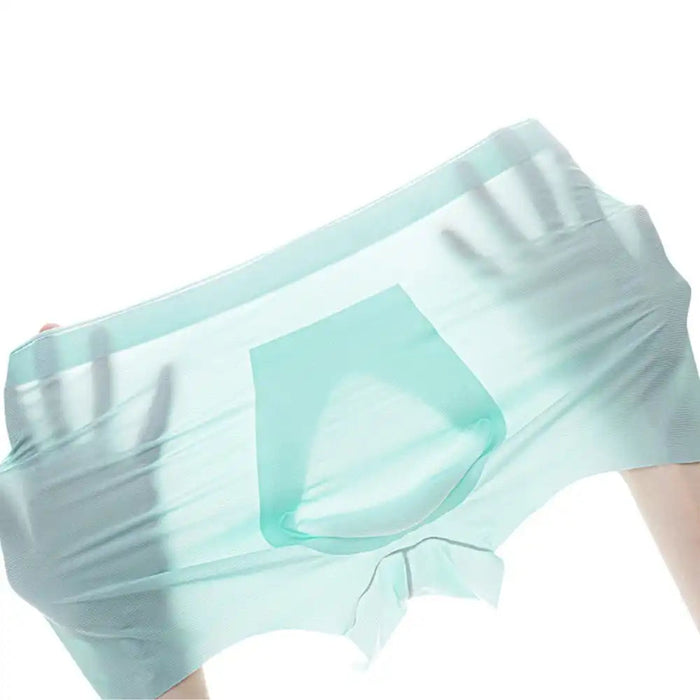 3D SEAMLESS POUCH - Men's Ultra Thin Ribbed Ice Silk Underpants (5-Pack) -JEWYEE 8114