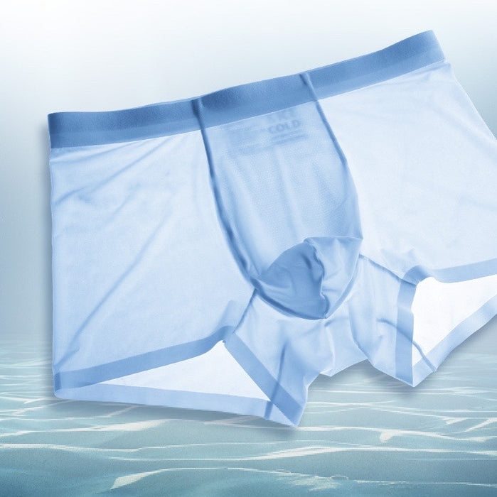 Second Skin - Men's Ultra Thin 3D Pouch Ice Silk Underpants (4Pack) -JEWYEE  2126 —