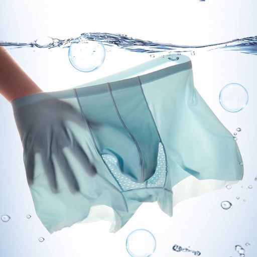 Men's underwear, trunks, seamless waistband, seamless edge, ice silk, featherlight
